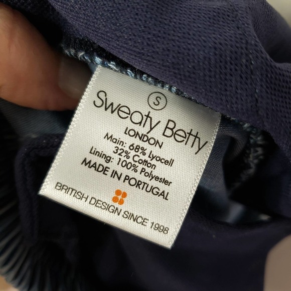 Sweaty Betty Twilight 7/8 Trouser S Blue Chambray Stripe Jogger - Picture 11 of 12